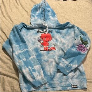 💫Blue Tie-Dye Womens Hoodie